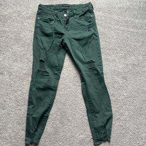 Dear John Women's Skinny Jeans - Dark Green